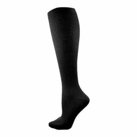 Compression Over-the-Calf Socks - 20-30 mmHg for Women & Men Made in (Color: Black, size: X-Large)