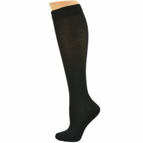 Compression Socks for Men (Knee-Hi 3-Pair Packs) in Firm Support (Color: 3 Pk. Black, size: L-Large)